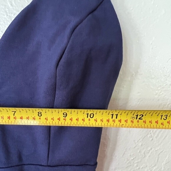 Lulus Love Galore Navy Blue Strappy Sleeveless Skater Dress Plunge Neck sz Small - Picture 8 of 9